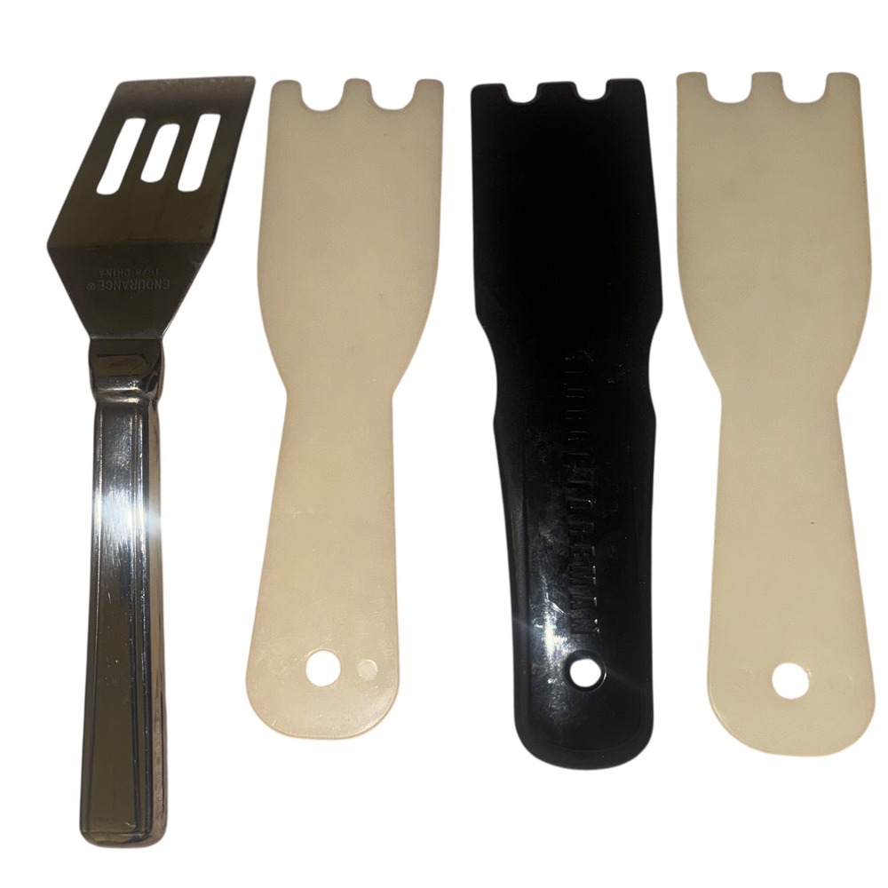Endurance Spatula Turner Set George Foreman Grill Tools Plastic Stainless Steel